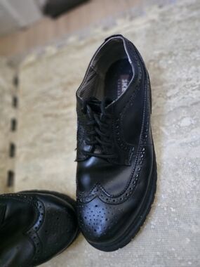 Skechers Men's Black Lace-Up Dress Shoes